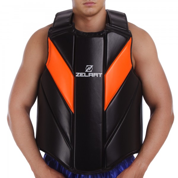 

Защита для бокса/единоборств Защита корпуса (жилет) тренера кожаная ZELART BO-1976 (PL000755)