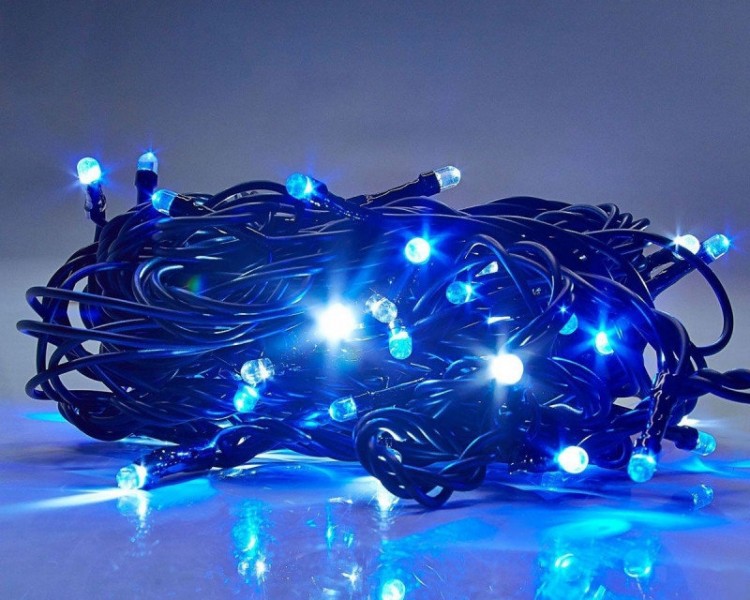 

Гирлянда Уличная Нить LED 120 синий/чёрный провод (PL000825)