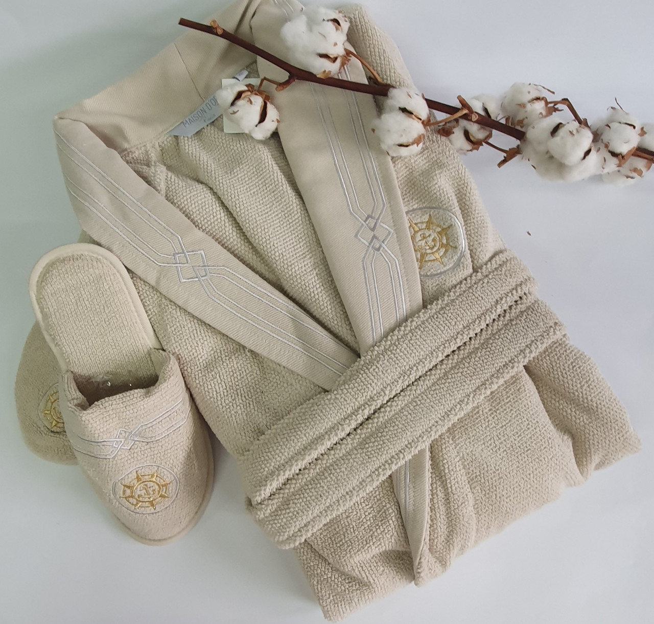 

Халат мужской Maison D'or Elegance Marine Beige S