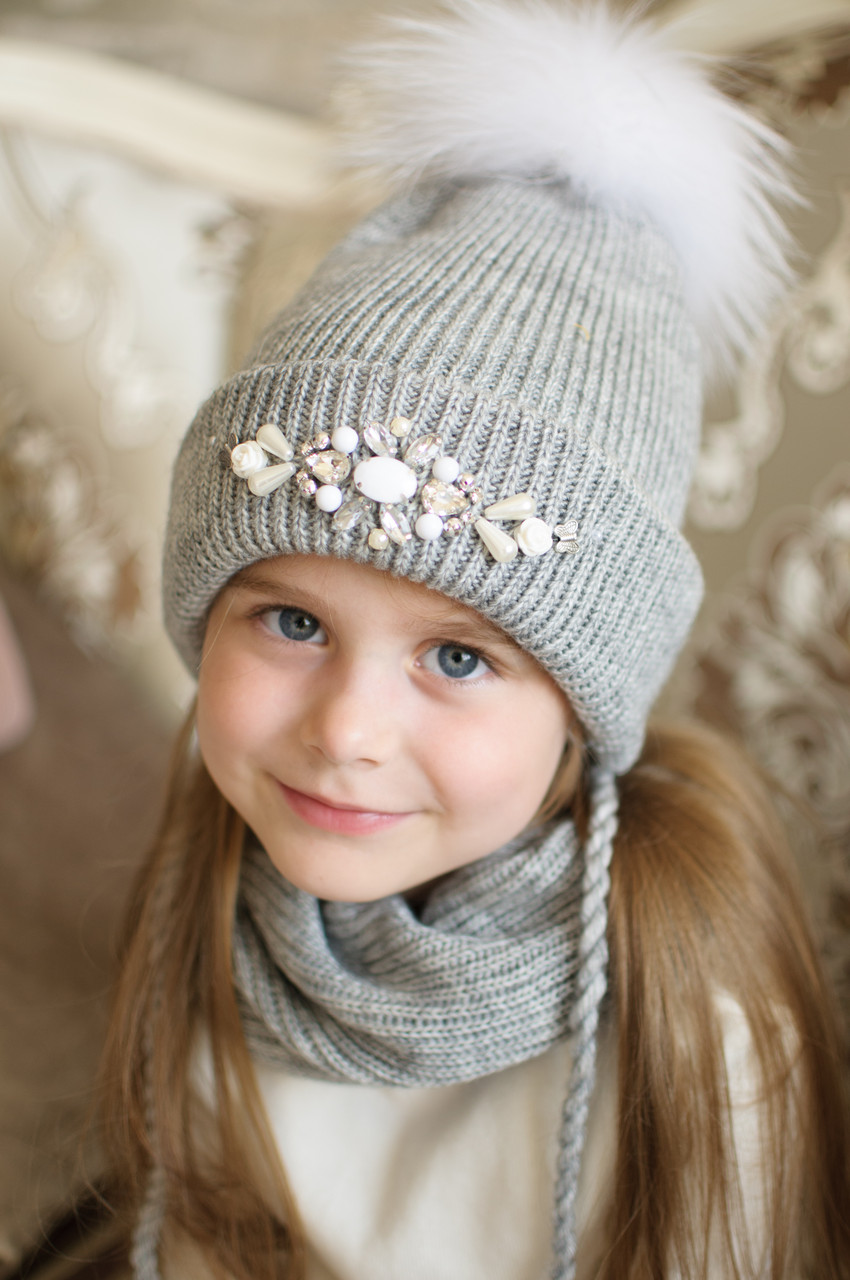 

Шапка So cute Луиза 50-54 см Серая (GR1-12)