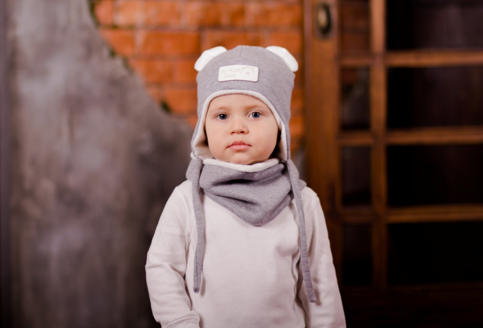 

Комплект (шапка и снуд) So cute Эмиль 44-46 см Серый (GR4-59)