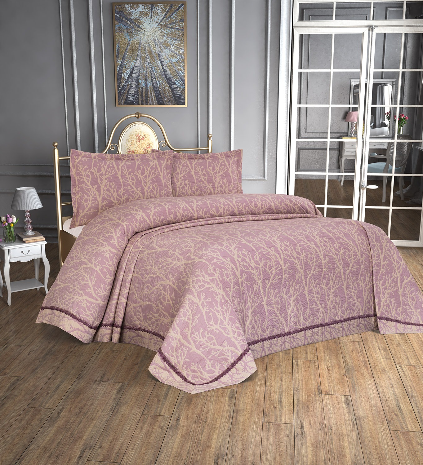 

Покрывало Tropik Home Pandora Bamboo Lila 1228-6 240x260