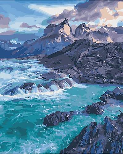 

Живопись по номерам "Прибрежные скалы" 40 * 50см ArtStory (AS0375)