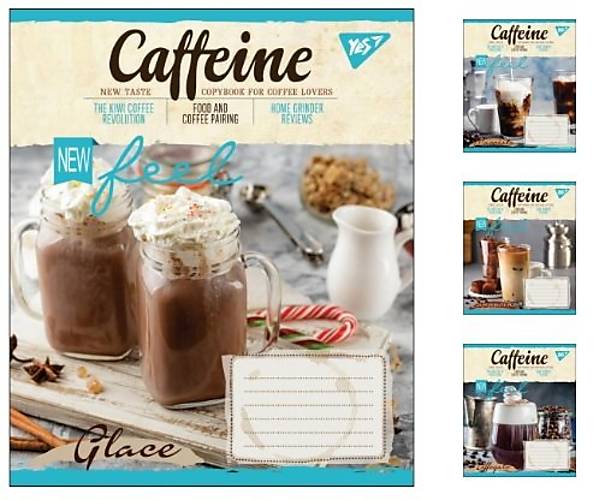 

Тетрадь А5 60 листов в клетку CAFFEINE 10шт в упак YES (764791)