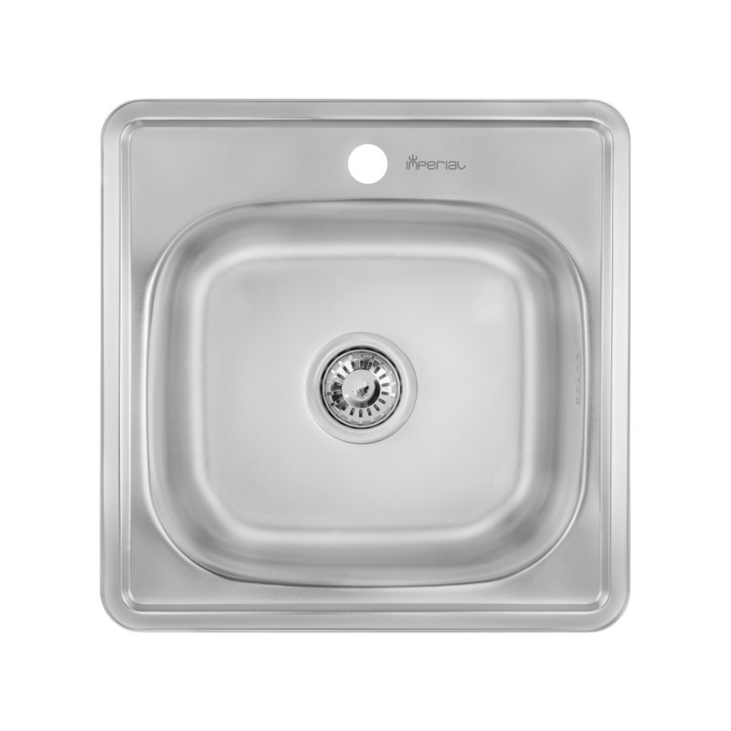 

Мойка врезная из нержавеющей стали Imperial 4848 (0,6мм) Decor