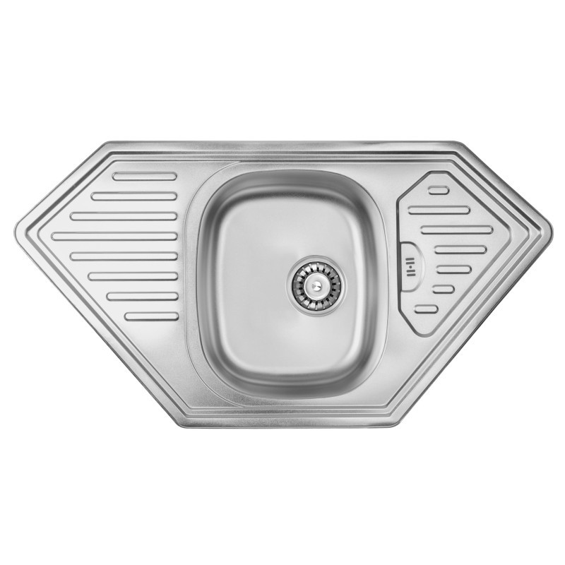 

Врезная кухонная мойка ULA 7801 ZS Satin 08 (мойка 9550 нерж.)