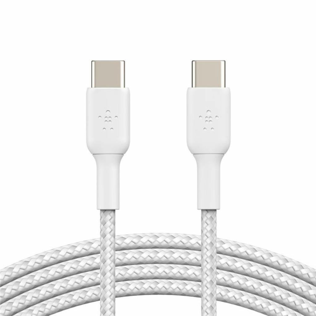 

Дата кабель USB-С - USB-С, BRAIDED, 1m, white Belkin