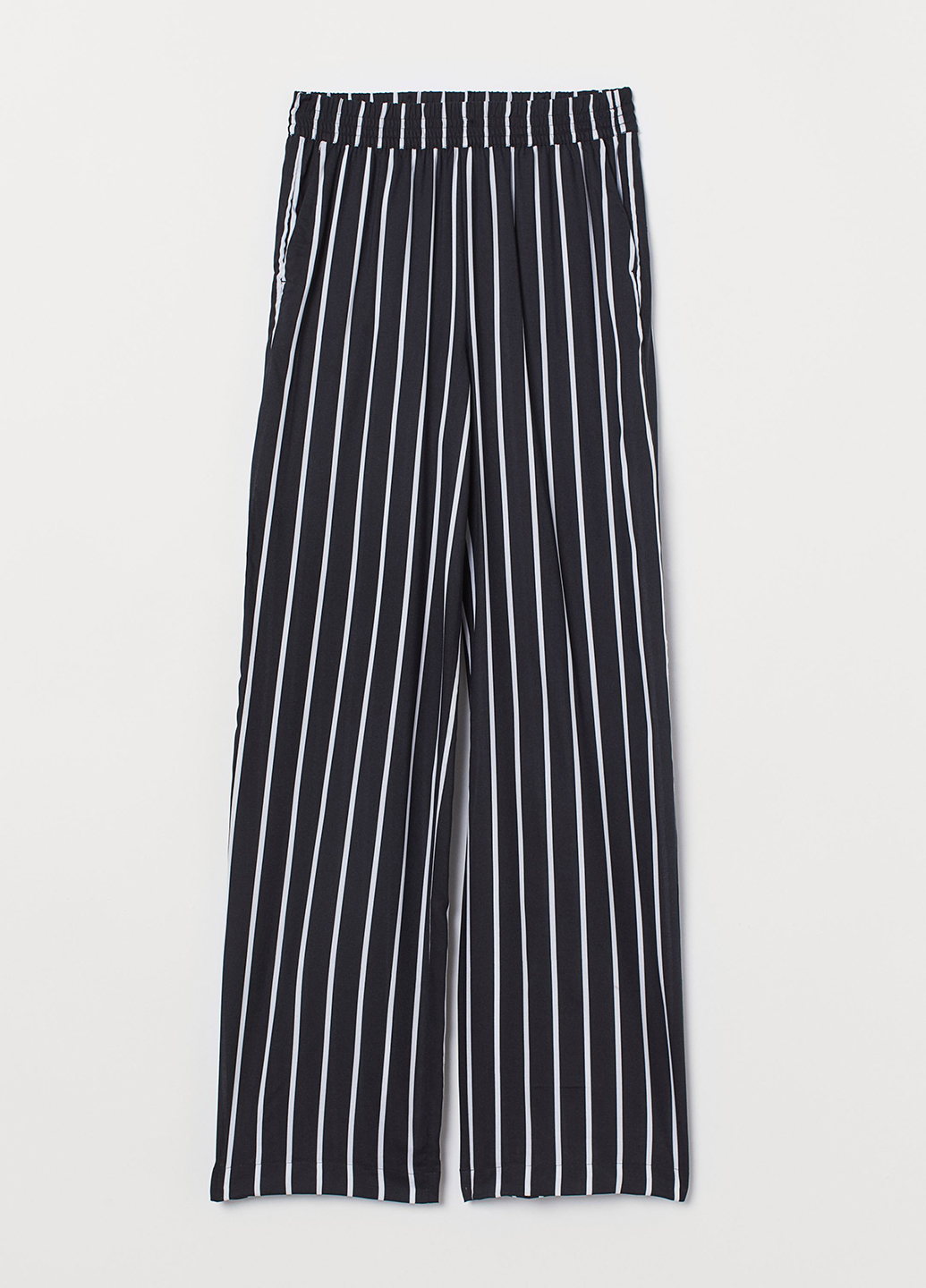 

Брюки H&M  Черный 0594264_полосы_02, Брюки H&M 36 Черный 0594264_полосы_02