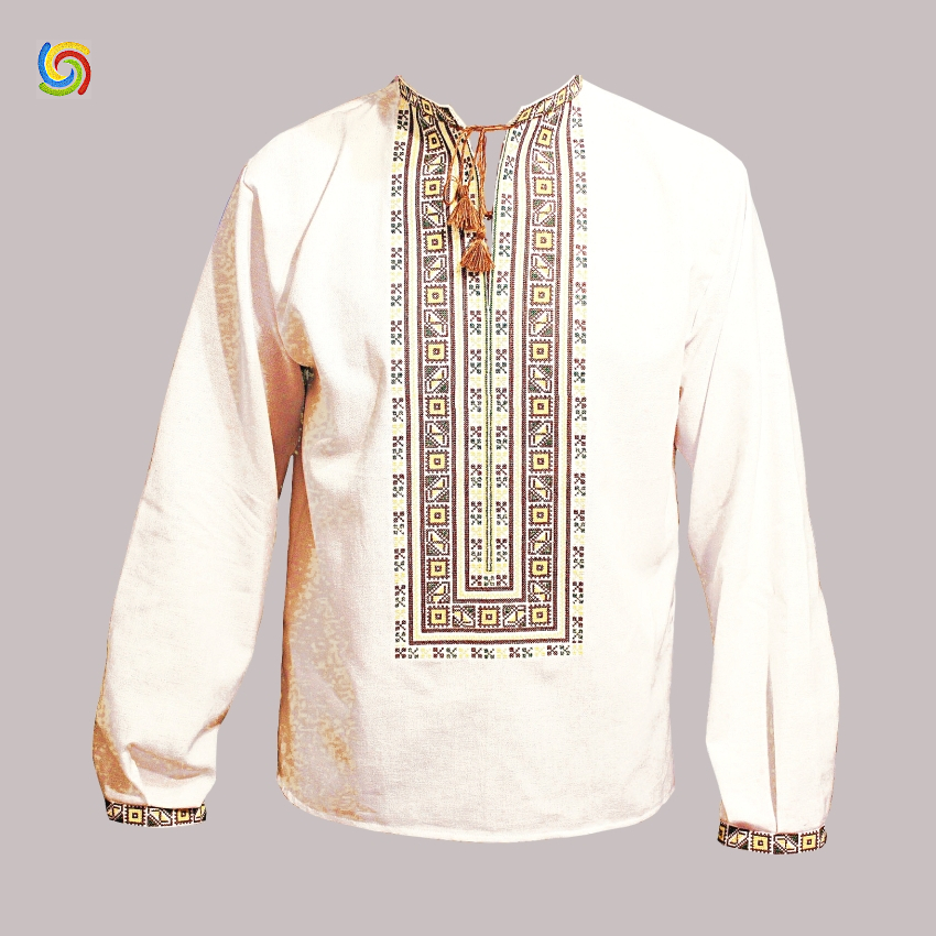 

Рубашка Украинская вышиванка 05293 цвет белый размер, Рубашка Украинская вышиванка 05293 цвет белый размер S/M