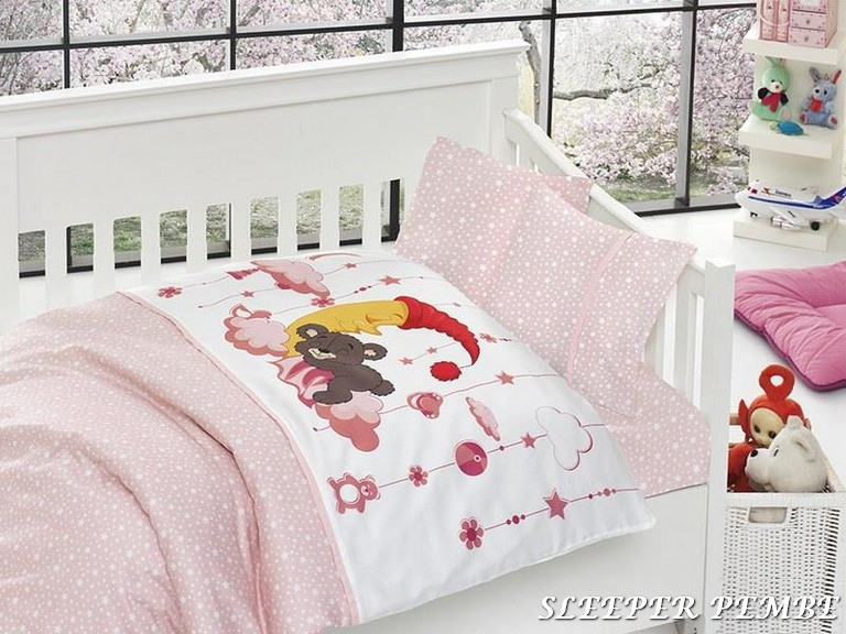 

Комплект постельного белья в кроватку First Choice Satin Bamboo детский сатин арт.Sleeper Pembe