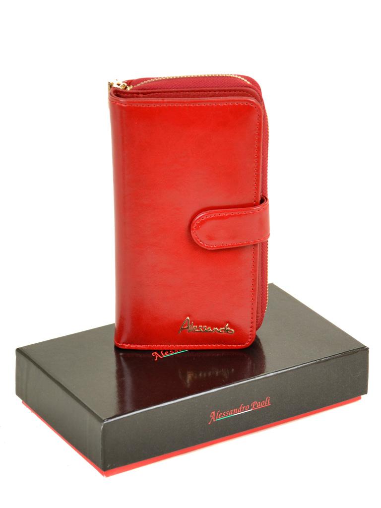 

Кошелек женский кожаный ALESSANDRO PAOLI W21-17 красный