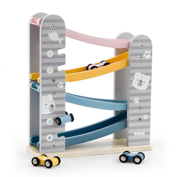 

Деревянный игровой набор PolarB Автотрек Viga Toys Разноцветный 000126798