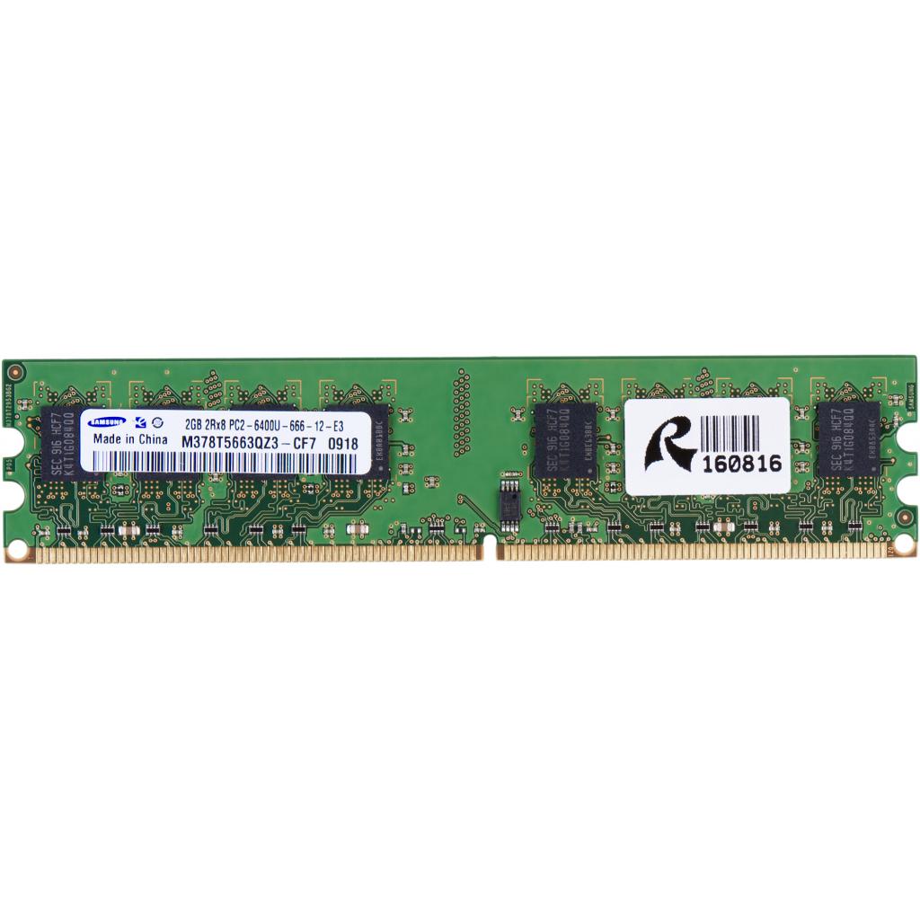 

Оперативная память DDR2 2GB 800 MHz Samsung (M378B5663QZ3-CF7 / M378T5663QZ3-CF7)