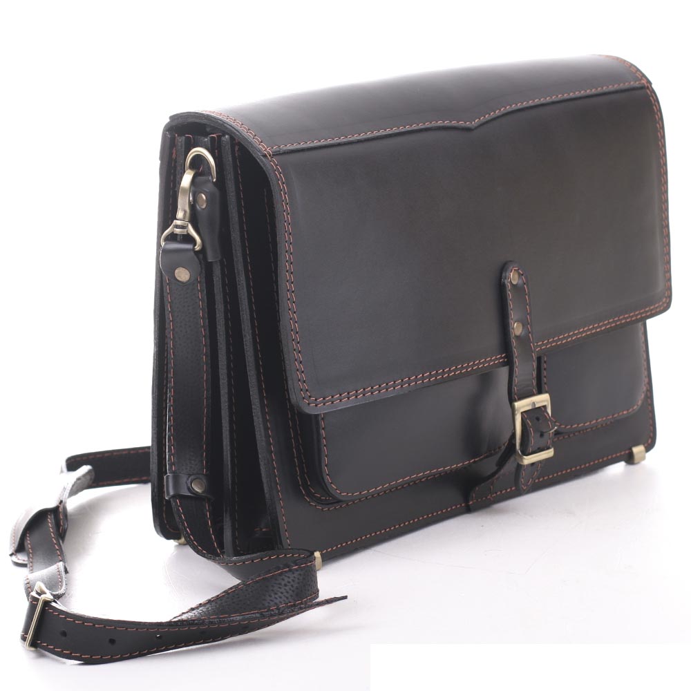 

Кожаный портфель Old master арт. PostmanBlackA