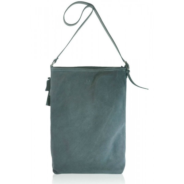 

Замшевая сумка Fidelitti Suede Shopper bag gray серая