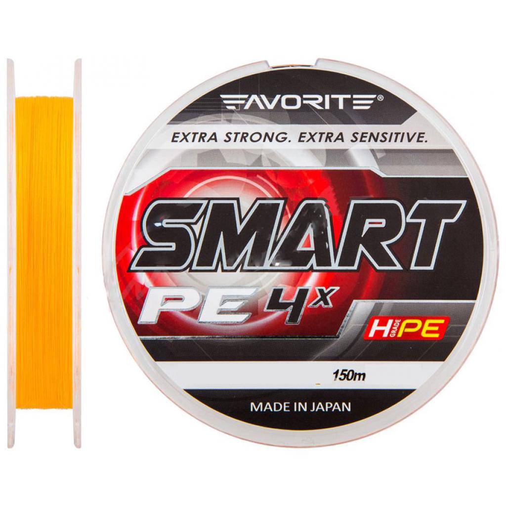

Шнур Favorite Smart PE 4x 150м (оранж.) #0.5/0.117мм 3.6кг (1693.10.40)