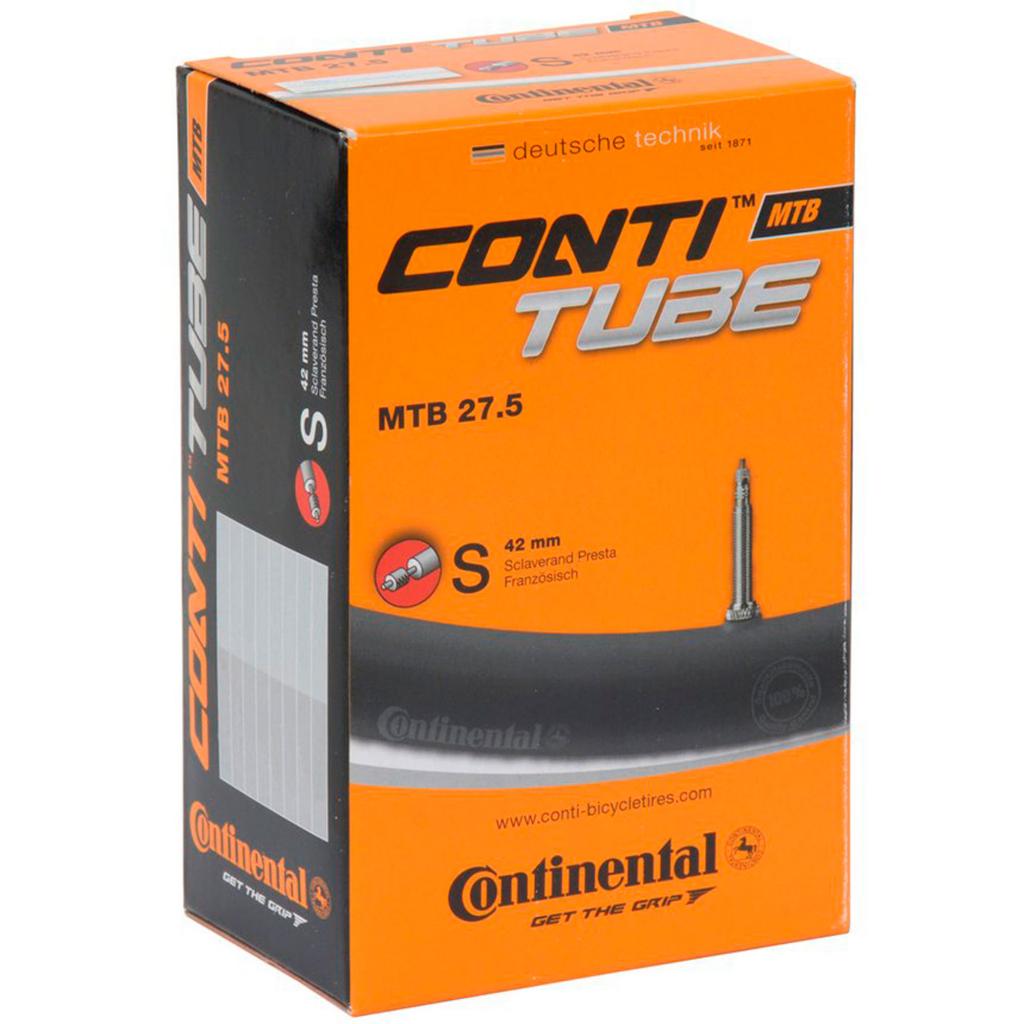 

Велосипедная камера Continental MTB 27.5" B+ 65-584 / 70-584 RE PR42mm (180015)