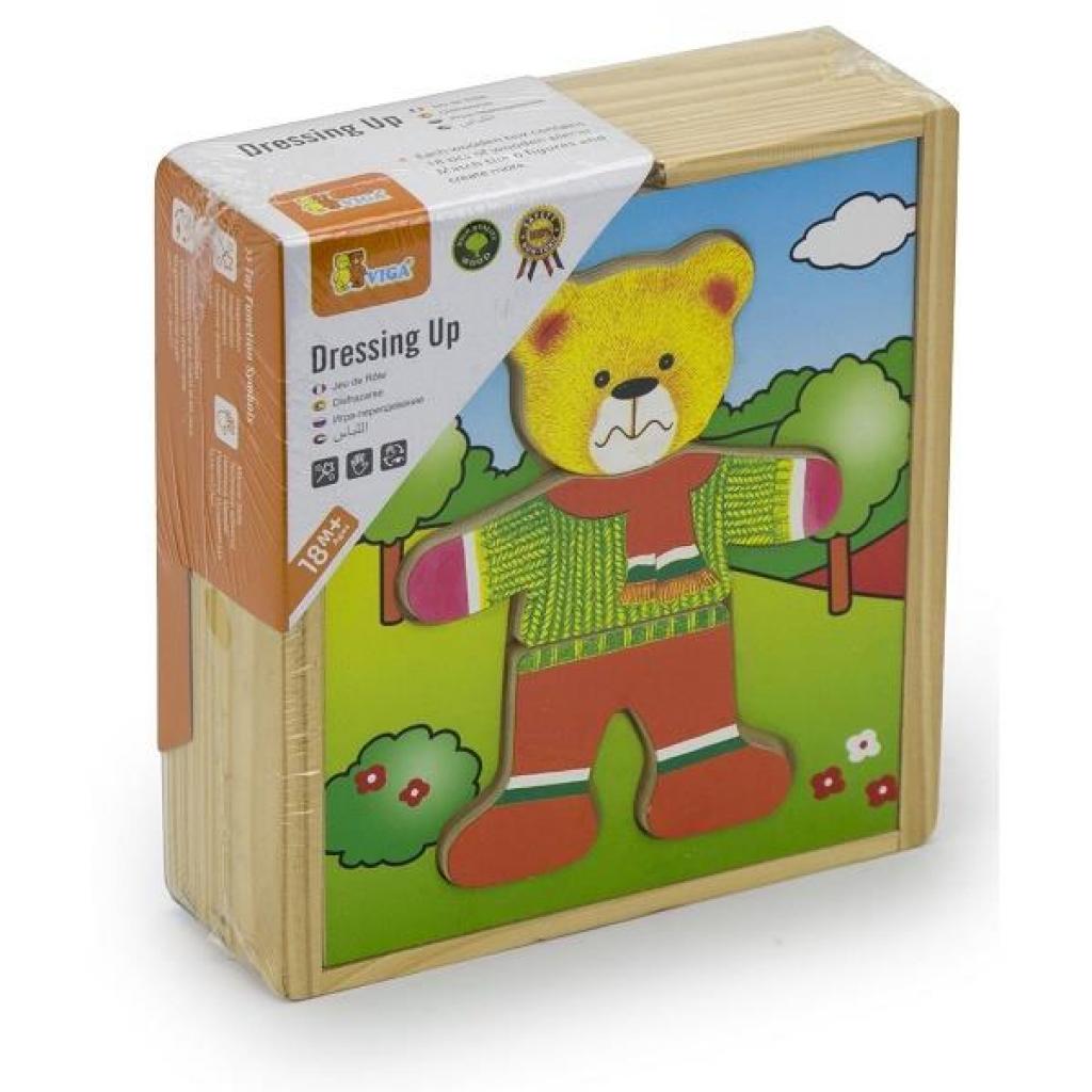 

Развивающая игрушка Viga Toys Гардероб медведя (56401)