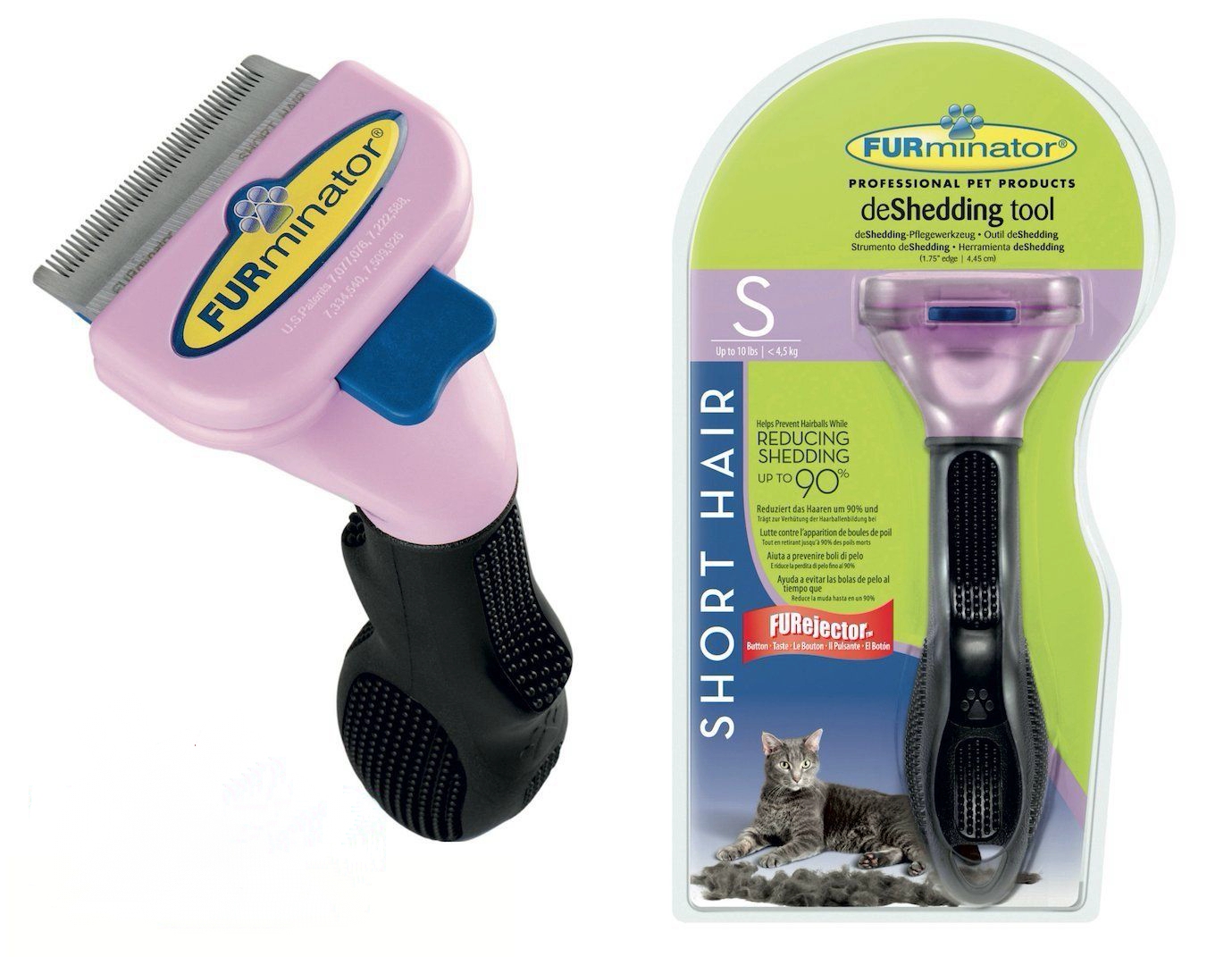 

Фурминатор для кошек с короткой шерстью Furminator Short Hair S for Small Cats (MS 0319)