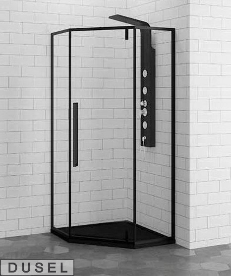 

Душова кабіна Dusel DL197 Black Matt 90х90х190 без піддону (TR-50190)