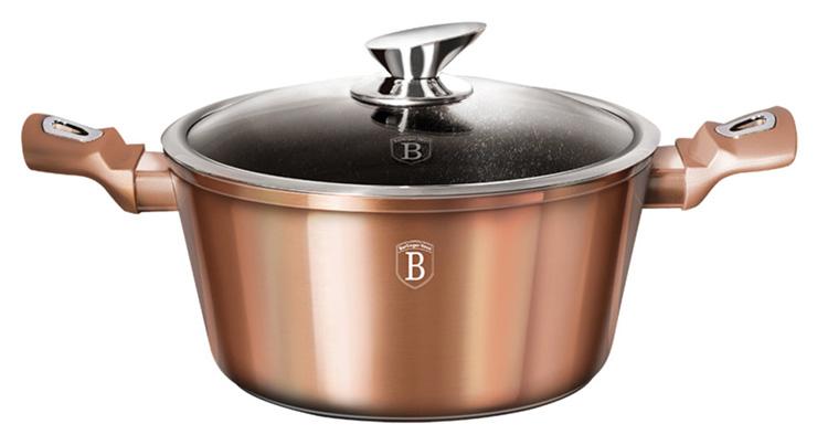 

Кастрюля Berlinger Haus Rose Gold 4.1л с крышкой, индукционная с антипригарным покрытием Original (PSG_BH-1515N)