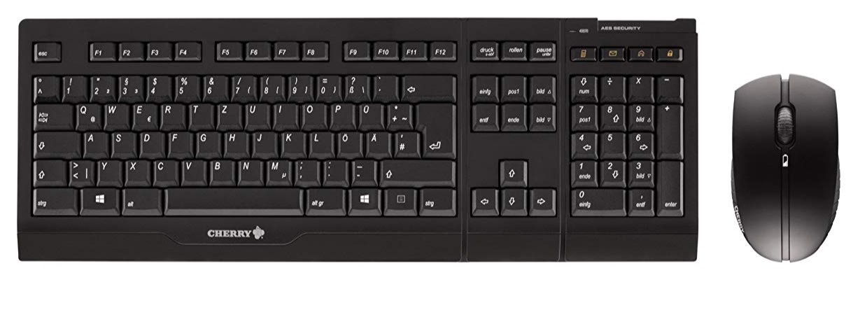 

Комплект CHERRY B.UNLIMITED Wireless Multimedia Desktop Deutsch USB (JD-0400DE-2/01) Refurbished