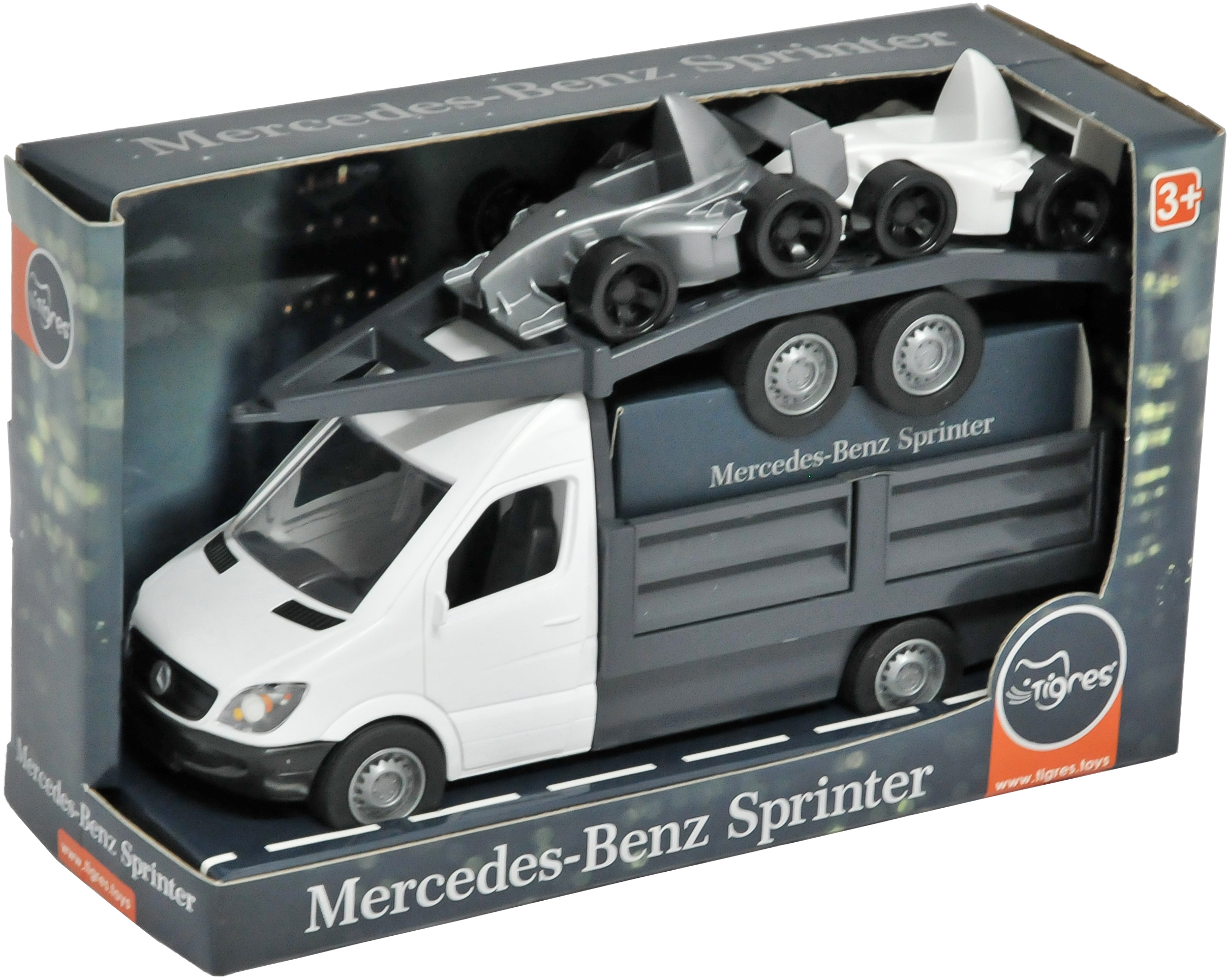 

Автомобиль Tigres Mercedes-Benz Sprinter бортовой с лафетом Белый (39670)