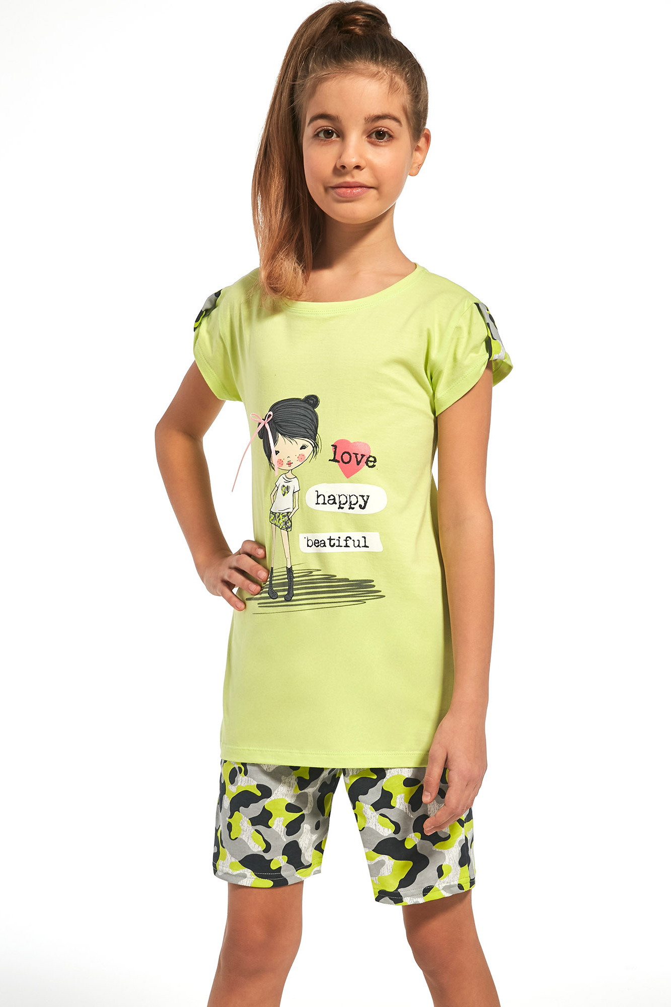 

Пижама детская для девочек CORNETTE 243/62 GIRL 110/116 Салатовая