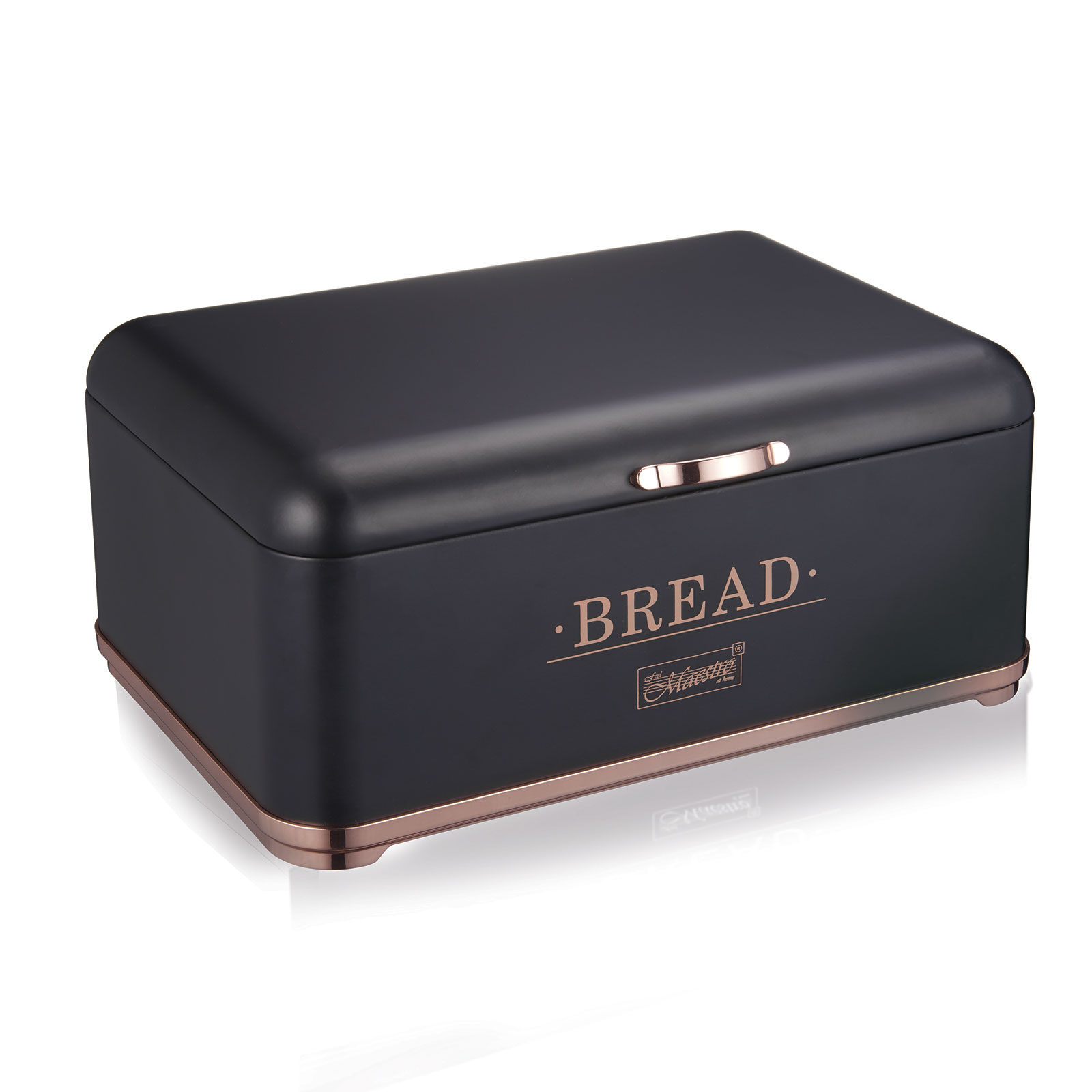 

Хлебница Maestro 34.5х25х16.5 см черная MR-1677-CU-BL