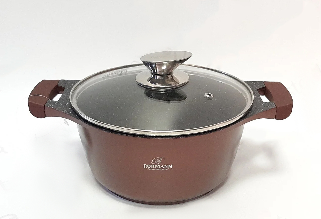 

Кастрюля Bohmann с крышкой 6.3 л BH 150-28 Burgundy