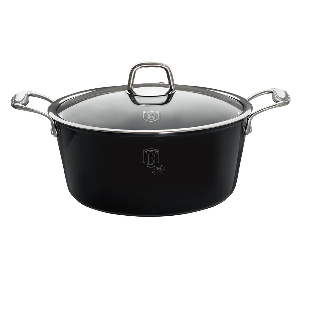 

Кастрюля Berlinger Haus Black Royal Collection D24 см 4.1 л Алюминий BH-1677