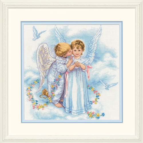 

Набір для вишивання хрестиком "Поцілунок ангела//Angel Kisses" DIMENSIONS 35134