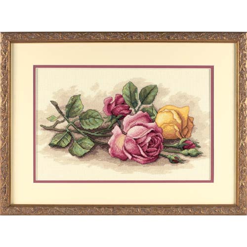 

Набір для вишивання хрестиком "Зрізані троянди//Rose Cuttings" DIMENSIONS 13720