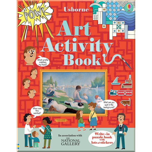 

Usborne Art activity book. Rosie Dickins & Sam Baer. ISBN:9781409564126