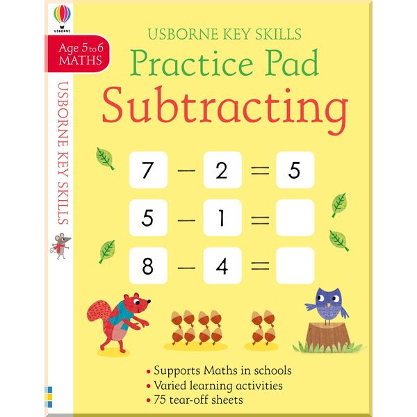 

Usborne Subtracting practice pad 5-6. Sam Smith. ISBN:9781474948029