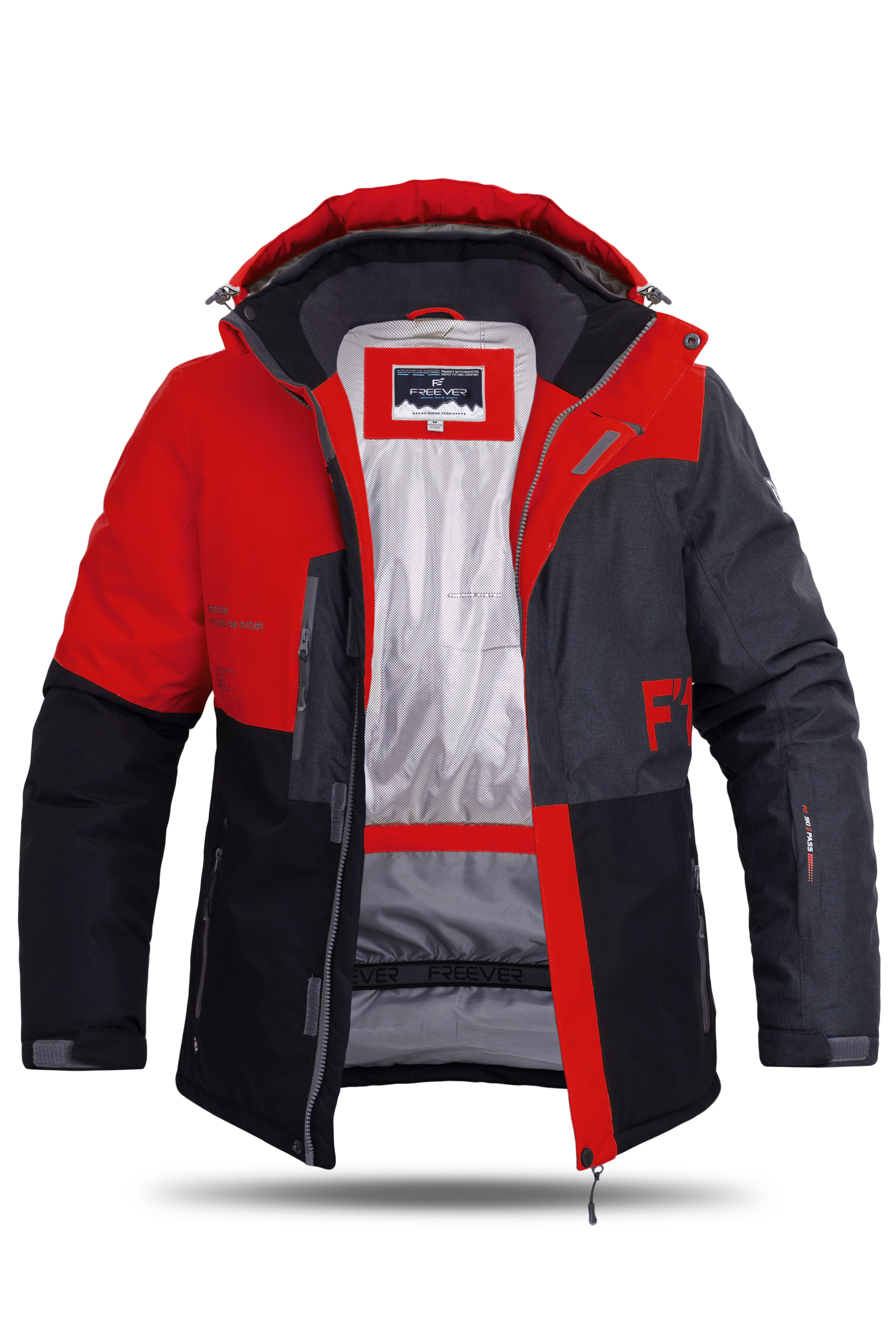 

Горнолыжная куртка мужская Freever GF 11722 красная 3XL