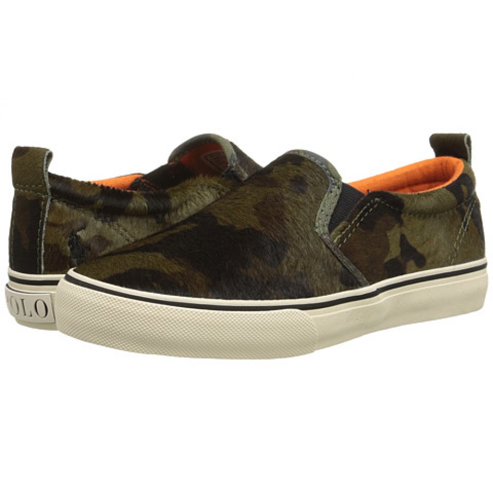 

Слипоны Polo Ralph Lauren Kids Carlee Twin Gore 30 (Хаки)
