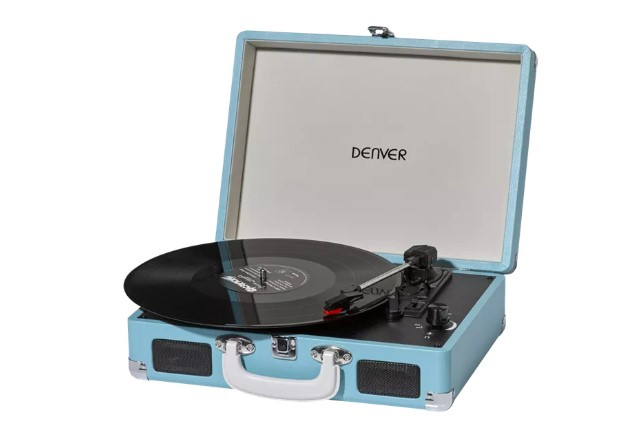 

Проигрыватель виниловых дисков Denver VPL-120 Blue 3-скоростной со стереодинамиками