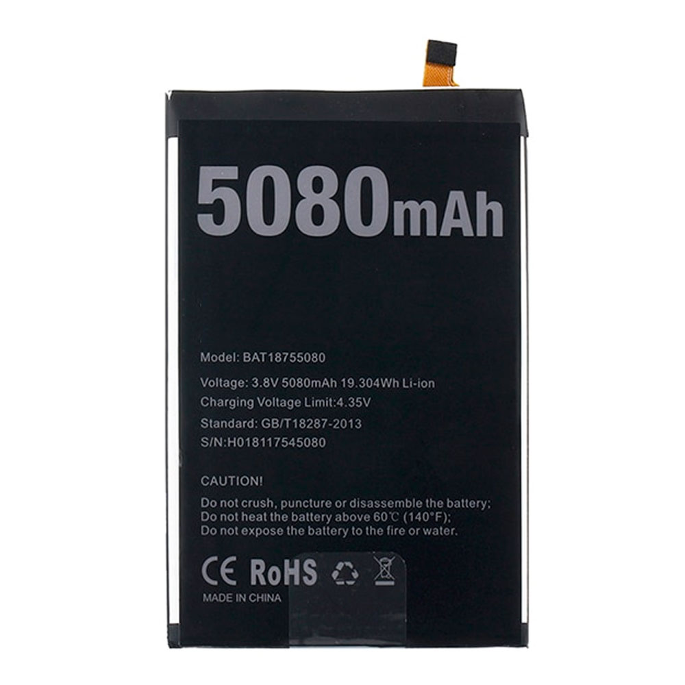 

Аккумулятор Doogee BAT18755080 для Doogee Y7 Plus (5080 mAh) Original PRC