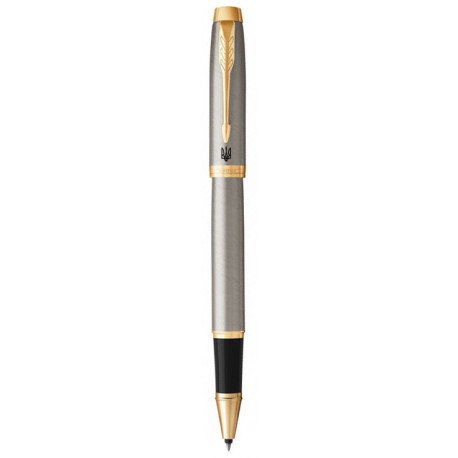 

Ручка-роллер Parker IM 17 Brushed Metal GT RB Трезубец на клипе 22 222_TR4