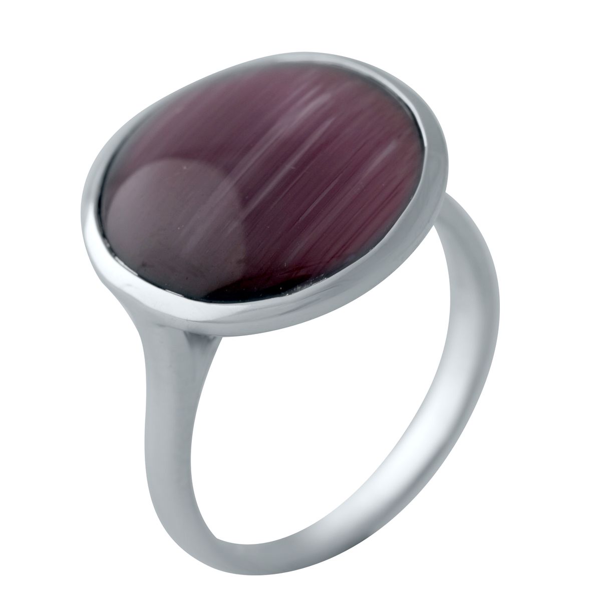 

Серебряное кольцо SilverLine с кошачьим глазом 16.5 размер