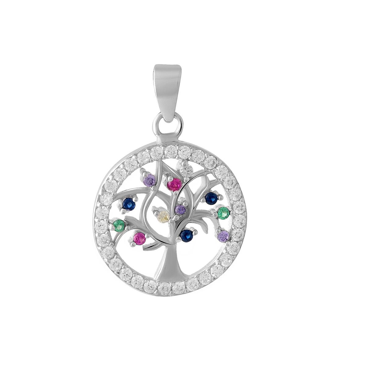 

Серебряная подвеска SilverLine с фианитами