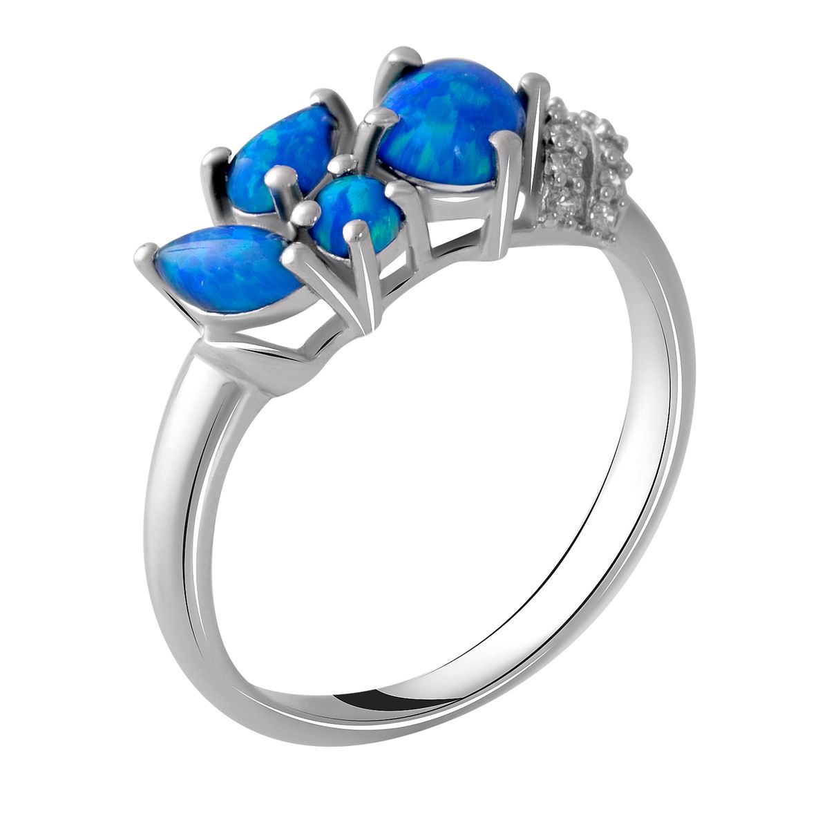 

Серебряное кольцо SilverLine с опалом 18.5 размер