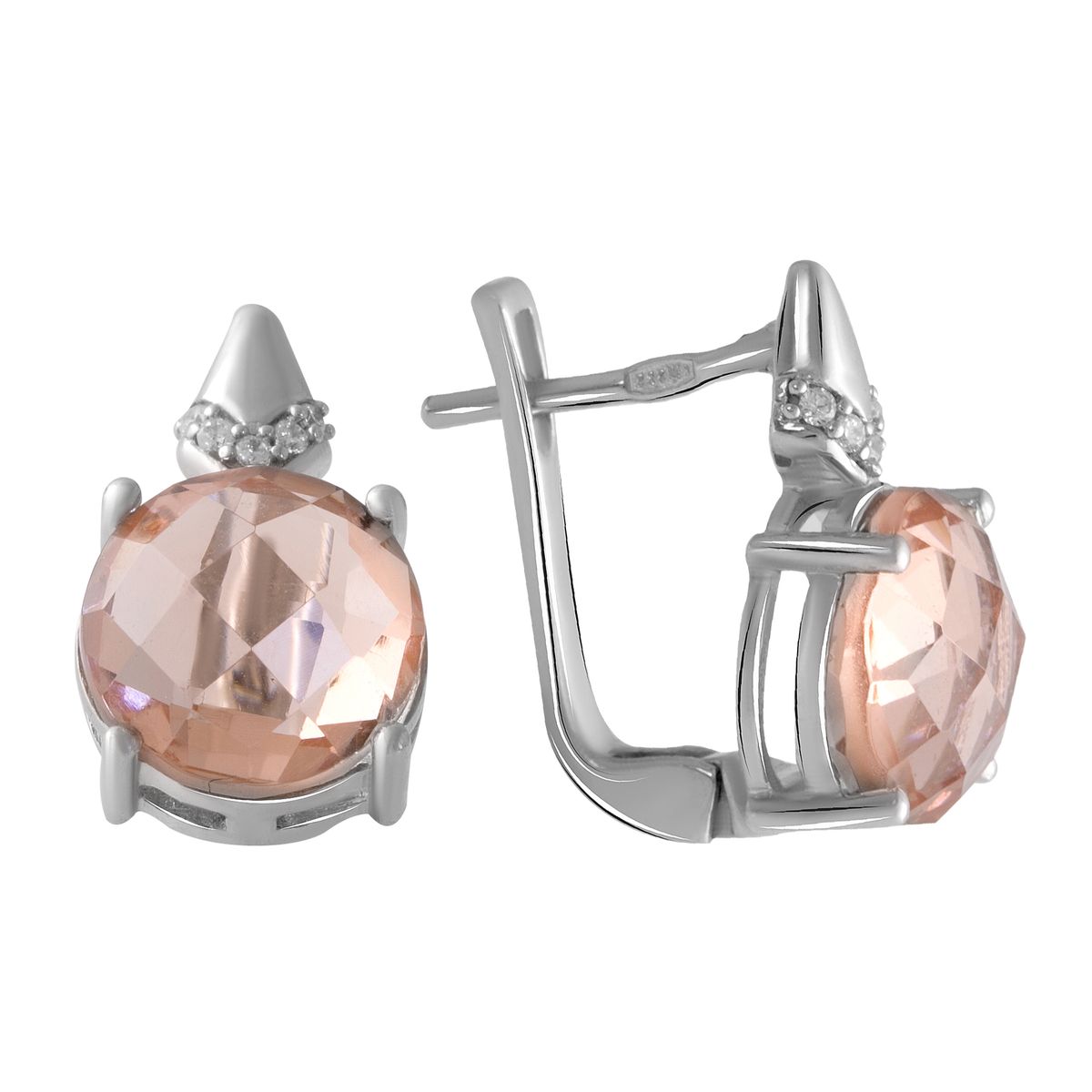 

Серебряные серьги SilverLine с морганитом nano 5.843ct