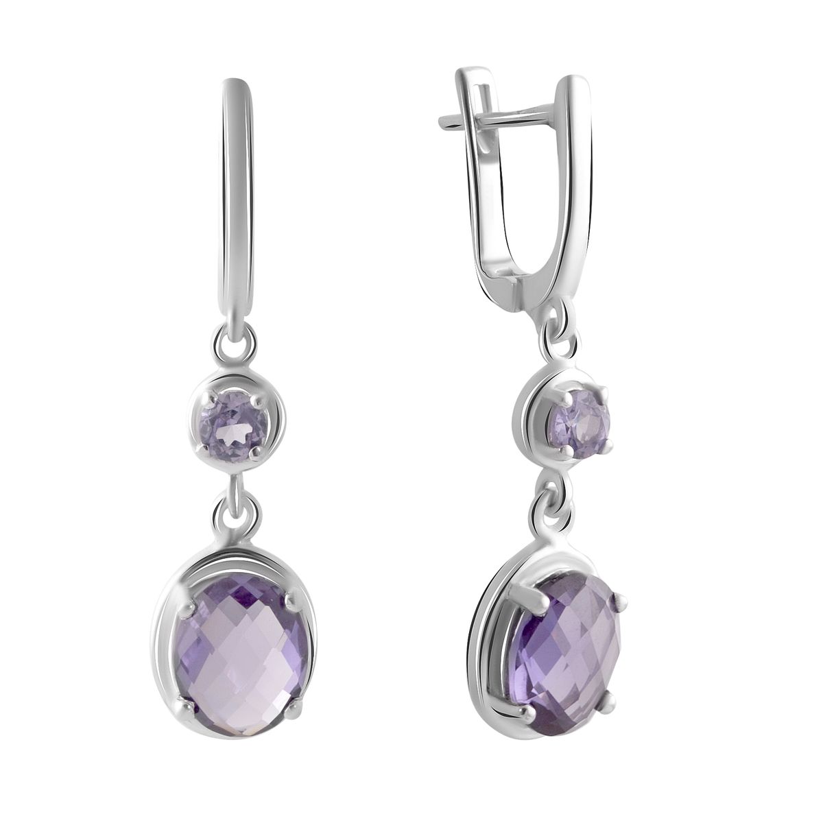 

Серебряные серьги SilverLine с александритом 7.16ct