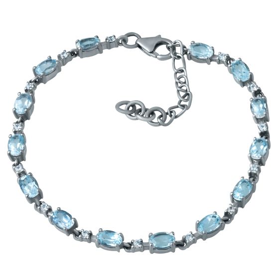 

Серебряный браслет SilverLine с натуральным топазом 7.375ct 1820 размер