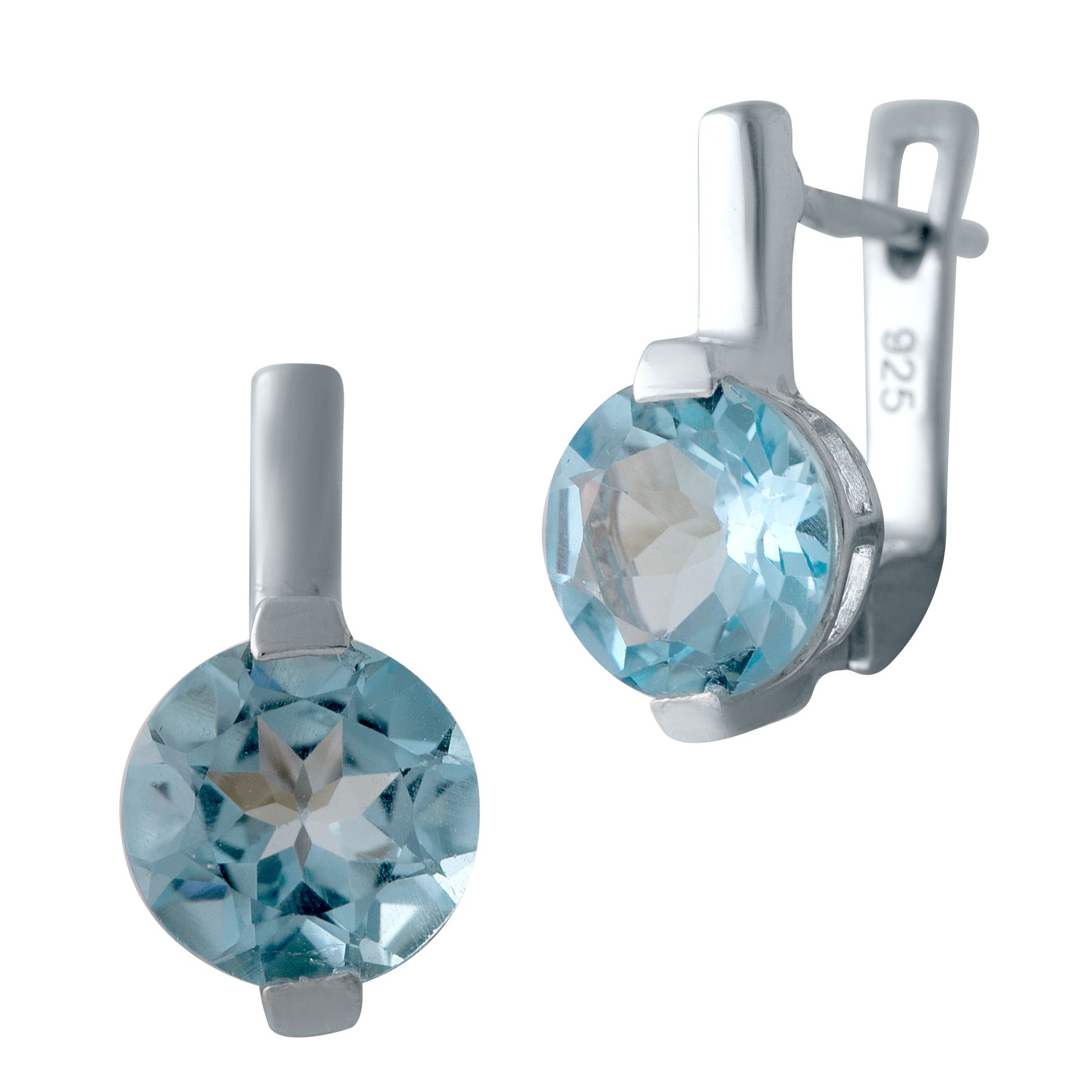 

Серебряные серьги SilverLine с натуральным топазом