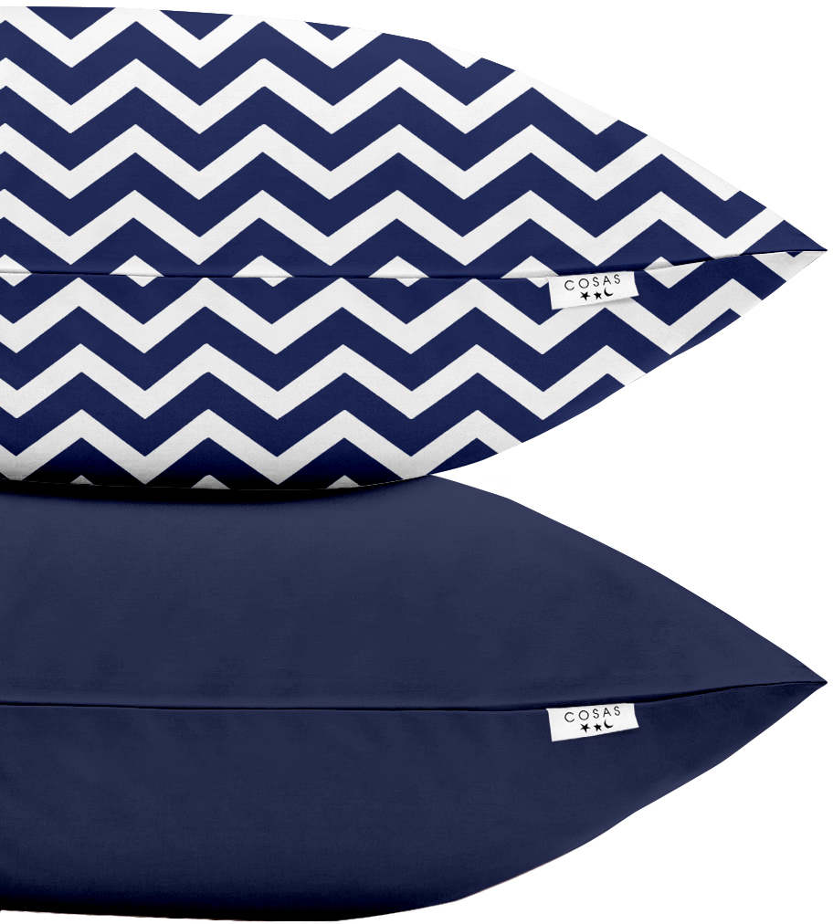 

Набор наволочек Cosas ZigzagDBlue DBlue 40х60 2 шт (Set_Pillow_ZigzagDBlue_DBlue_40х60)