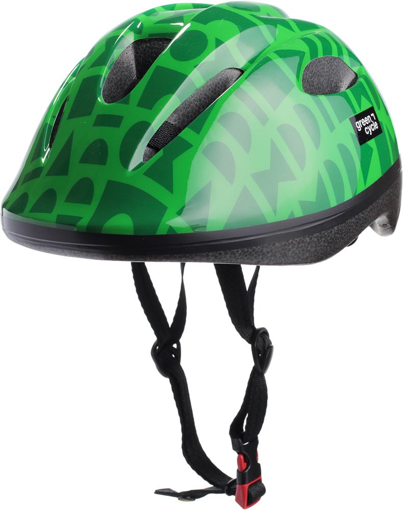 

Велосипедный детский шлем Green Cycle Flash 48 - 52 см Зеленый (HEL-53-61)