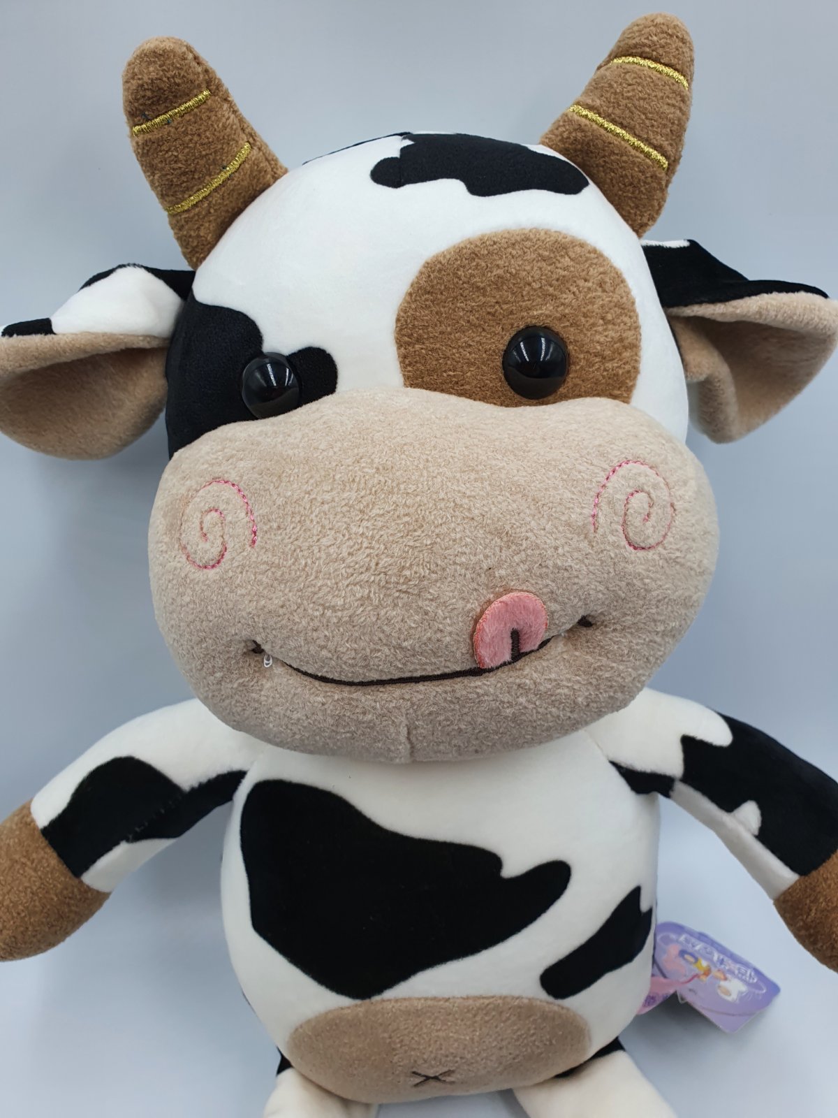 

Мягкая игрушка пятнистая коровка, 40 см